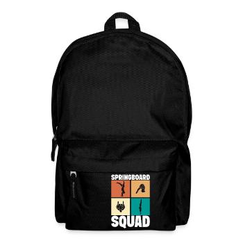 Kunstspringen Turmspringer Sprungbrett - Rucksack - Schwarz - Vorne
