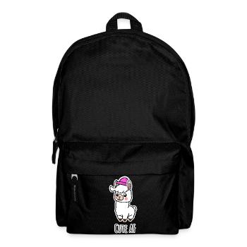Cute AF Llama Baby or Alpaca - Backpack - black - Front