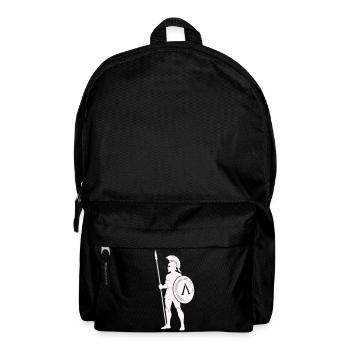 Spartanischer Krieger mit Schild - Rucksack - Schwarz - Vorne