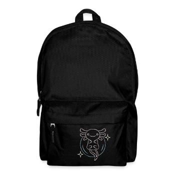Line Art Design for Axolotl Lovers - Backpack - black - Front