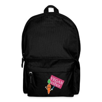 Design Vegan Vibes pour les fiers végétaliens - Sac à dos - noir - Devant
