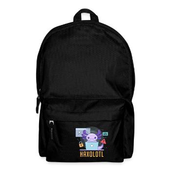 Haxolotl Pun Design for Axolotl Lovers - Backpack - black - Front