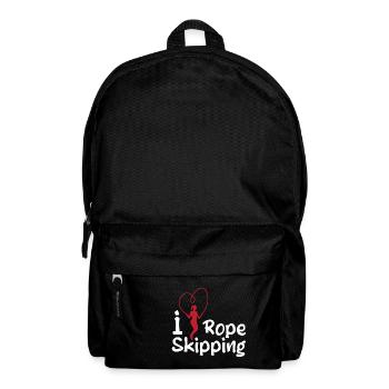 Ich liebe Seilspringen Design für Seilspringer - Rucksack - Schwarz - Vorne