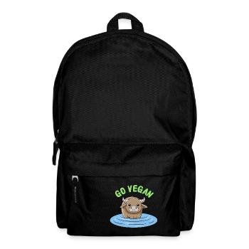 Conception de buffle d’eau pour les fiers végétaliens - Sac à dos - noir - Devant