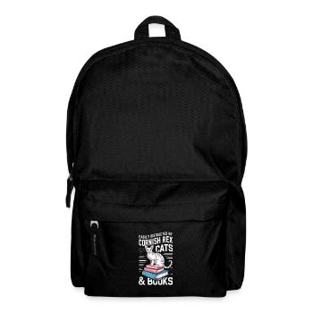 Katze Cornish Rex Geschenk - Rucksack - Schwarz - Vorne