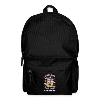 Idiophon Kalimba Geschenk - Rucksack - Schwarz - Vorne