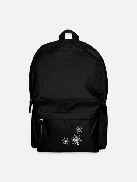 Schneeflocke - Rucksack - Schwarz
