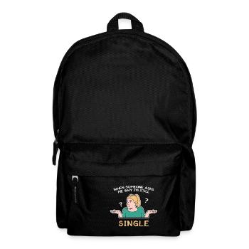 Single design for young, proud Pinoys - Backpack - black - Front