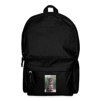 Chat chat chaton doux - Sac à dos - noir - Devant