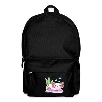 Underwater Chalk Design for Axolotl Lovers - Backpack - black - Front
