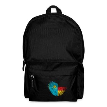 Kasachstan Fingerabdruck für stolze - Rucksack - Schwarz - Vorne