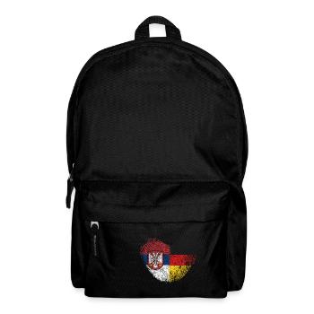 Serbien Fingerabdruck für stolze Deutsch-Serben - Rucksack - Schwarz - Vorne