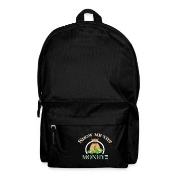 Show Money Design für gut verdienende Berufstätige - Rucksack - Schwarz - Vorne