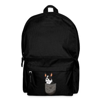 Hunde Bostie Geschenk Brusttasche Boston Terrier - Rucksack - Schwarz - Vorne