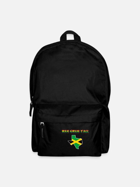 Jamaikanisch-texanisches Design für Einwanderer - Rucksack - Schwarz