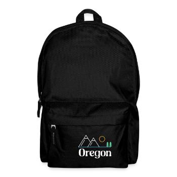 Nature Oregon Design pour les fiers Oregoniens - Sac à dos - noir - Devant