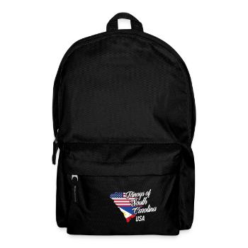 Filipinos of South Carolina Design for Fil-Ams - Backpack - black - Front
