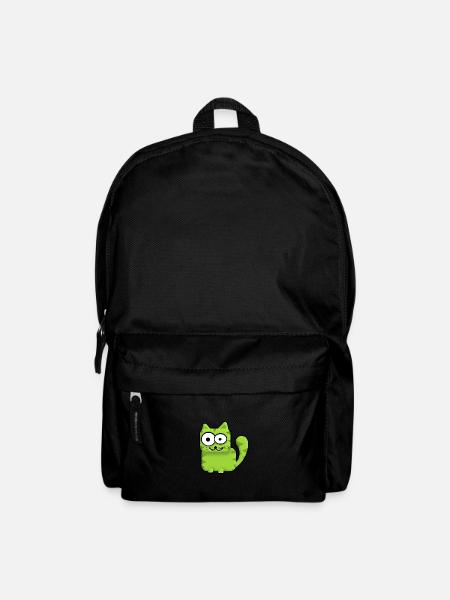 Lustige Katze - Rucksack - Schwarz