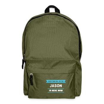 Jason Name Spruch für stolze Jasons - Rucksack - Olivgrün - Vorne