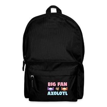 Großes Axolotl-Fan-Design für Axolotl-Liebhaber - Rucksack - Schwarz - Vorne