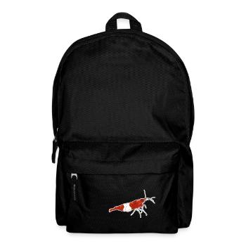Red Rili Shrimp Pet Design for proud shrimp fans - Backpack - black - Front
