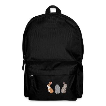 Conception de lapin mignon pour les propriétaires de lapins - Sac à dos - noir - Devant