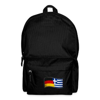 Griechenland Design für stolze Deutsch-Griechen - Rucksack - Schwarz - Vorne