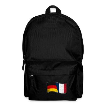 Frankreich Design für stolze Deutsch-Franzosen - Rucksack - Schwarz - Vorne