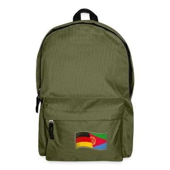 Eritrea Design für stolze Deutsch-Eritreer - Rucksack - Olivgrün - Vorne