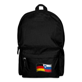 Slowenien Design für stolze Deutsch-Slowenen - Rucksack - Schwarz - Vorne