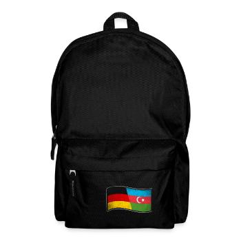 Aserbaidschan Design für Deutsch-Aserbaidschaner - Rucksack - Schwarz - Vorne