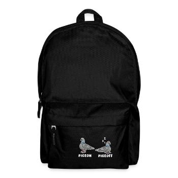 Sleeping Dove Pun Design for Pigeon Fans - Backpack - black - Front