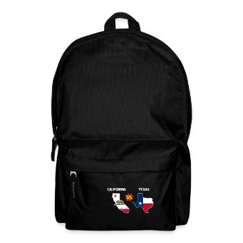Anti-Kalifornien-Texas-Design für stolze Texaner - Rucksack - Schwarz - Vorne