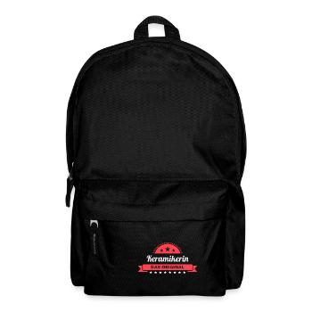 Keramikerin Design für stolze Handwerker - Rucksack - Schwarz - Vorne