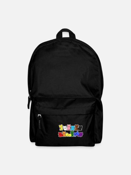 Pride Progress Flag Cat for Equality - Backpack - black