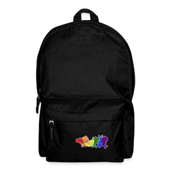 LGBT+ flag fish design for LGBT+ people - Backpack - black - Front