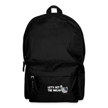 Hungry pigeon slogan design for pigeon fancier - Backpack - black - Front