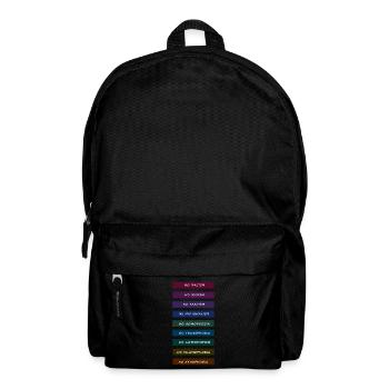 Gegen Rassissmus, gegen Sexismus - Rucksack - Schwarz - Vorne