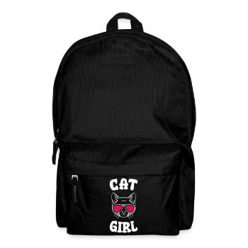 Cat Girl - Rucksack - Schwarz - Vorne
