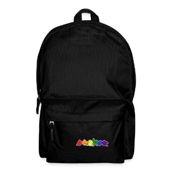 LGBT+ flag bird design for LGBT+ people - Backpack - black - Front
