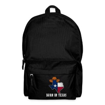Texas Born Design für stolze Texaner - Rucksack - Schwarz - Vorne