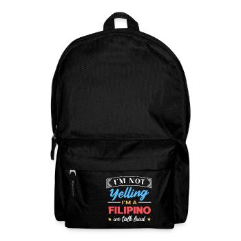 Lustiger sprechender Witz für philippinische - Rucksack - Schwarz - Vorne