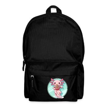 Axolotl Ramen Design für Axolotl-Liebhaber - Rucksack - Schwarz - Vorne