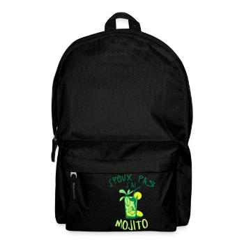 citation peux pas mojito alcool humour v - Sac à dos - noir - Devant