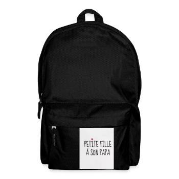 Little girl to her dad - Backpack - black - Front