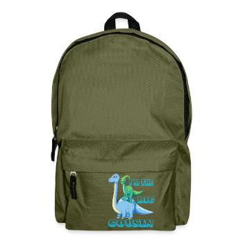 I'm the big cousin gift - Sac à dos - vert olive - Devant
