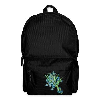 Vincent van Gogh * Iris Irises Flowers 1889 - Backpack - black - Front