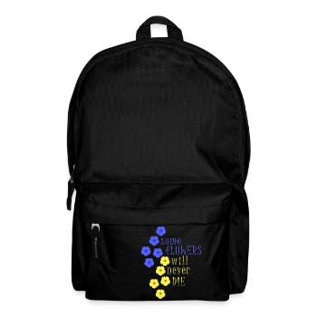 ukraine peace kiev crimea free ukrain flower - Backpack - black - Front