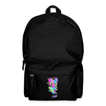 Bunter Baby Drache | Lustiger Drache Bunt - Rucksack - Schwarz - Vorne