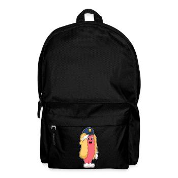 Hotdog Policier Casquette de police Police - Sac à dos - noir - Devant
